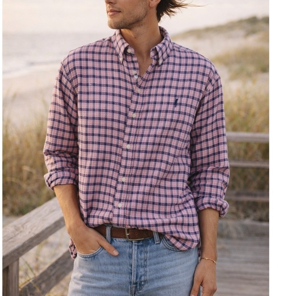 Ralph Lauren Other - Ralph Lauren Pink Plaid Button Down Shirt Cotton Preppy Classic XL Old Money